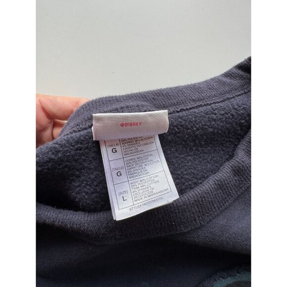 DISNEY Navy Mickey Mouse "Mouse of Mystery" Cotton Fleece Sweatshirt, Size L - Picture 11 of 12